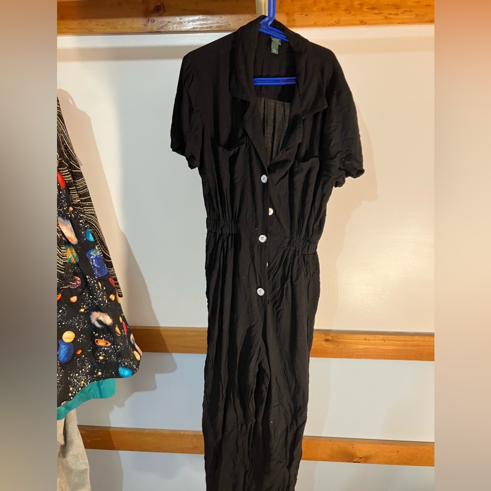 Black fashion jumpsuit